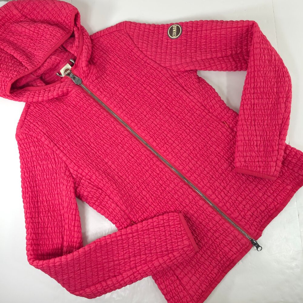 COLMAR HIGH TECH STRETCH QUILTED HOT PINK JACKET WOMEN'S EU SIZE 44 US SIZE 8